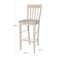Whitewood Industries Solid Wood Caf Dining Stool - 30 in Seat Height S-6163 - alternate 9